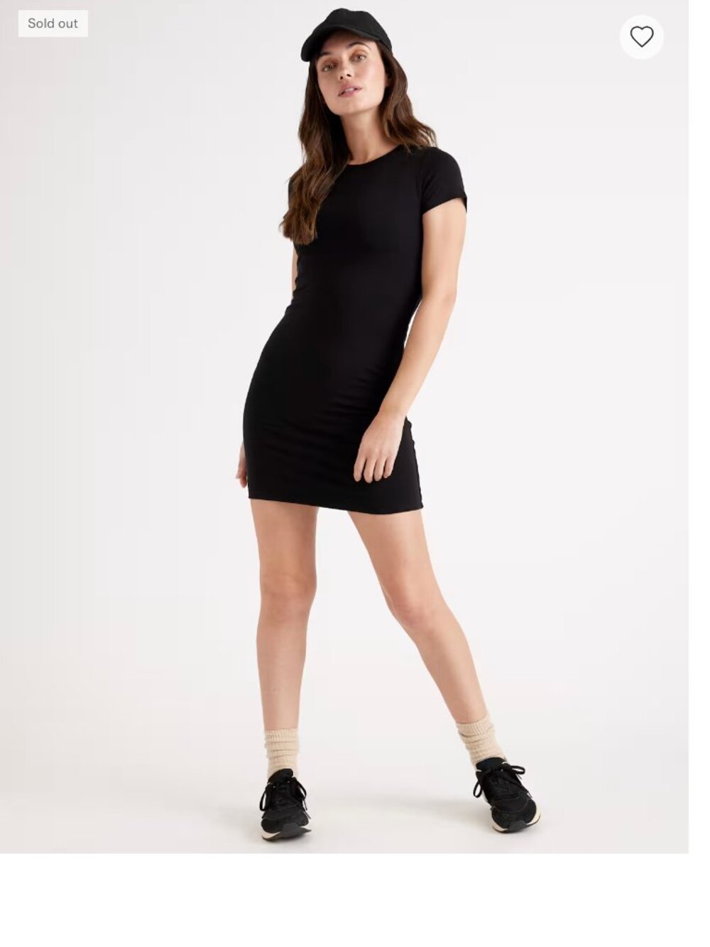 Quince Tencel Jersey T-Shirt Dress Black Medium